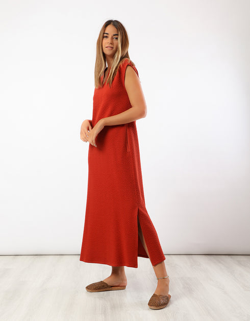 Long quilted dress